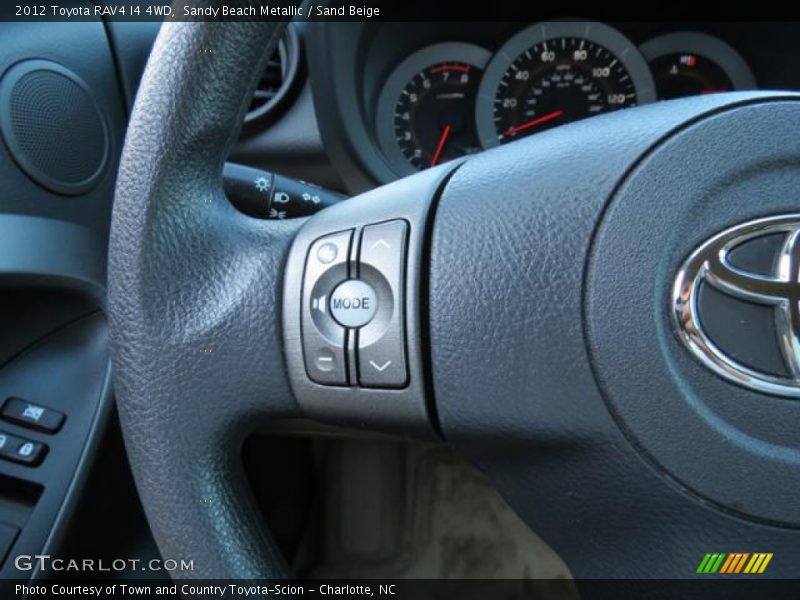Controls of 2012 RAV4 I4 4WD