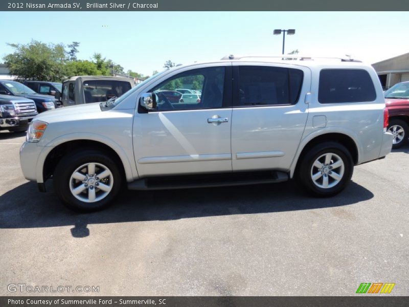 Brilliant Silver / Charcoal 2012 Nissan Armada SV