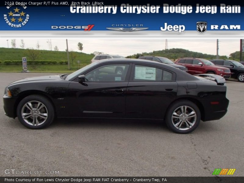 Pitch Black / Black 2013 Dodge Charger R/T Plus AWD