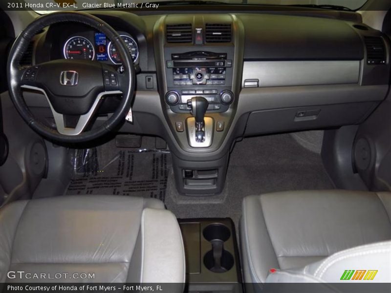 Glacier Blue Metallic / Gray 2011 Honda CR-V EX-L