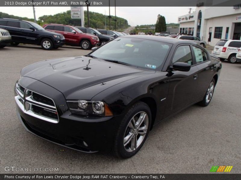 Pitch Black / Black 2013 Dodge Charger R/T Plus AWD