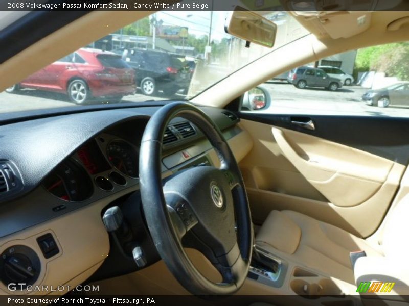 Candy White / Pure Beige 2008 Volkswagen Passat Komfort Sedan