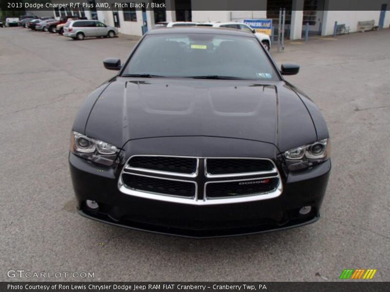 Pitch Black / Black 2013 Dodge Charger R/T Plus AWD
