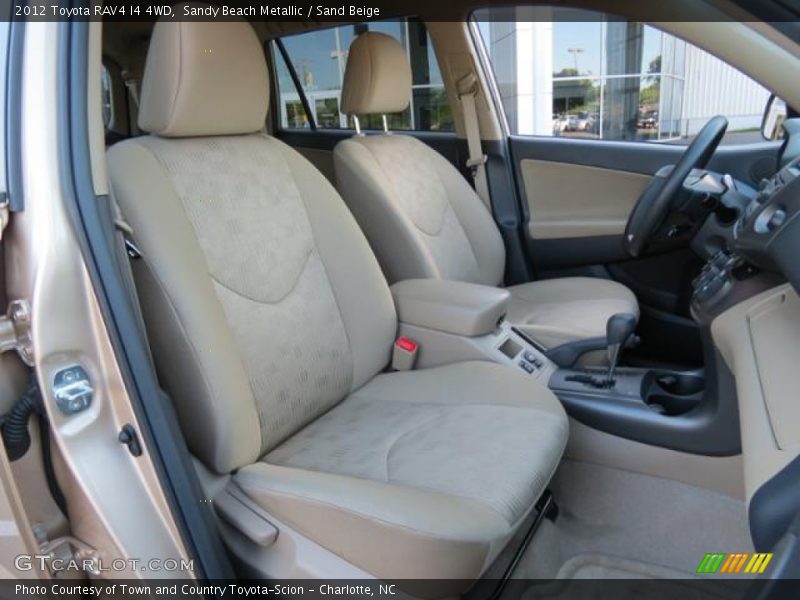 Front Seat of 2012 RAV4 I4 4WD