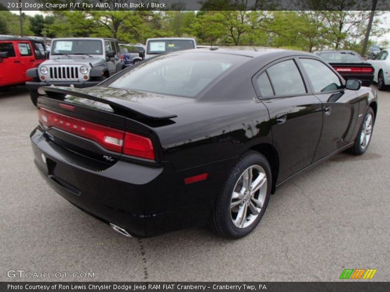 Pitch Black / Black 2013 Dodge Charger R/T Plus AWD