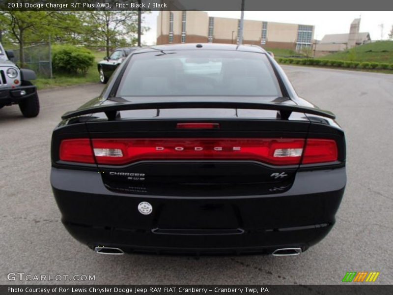 Pitch Black / Black 2013 Dodge Charger R/T Plus AWD