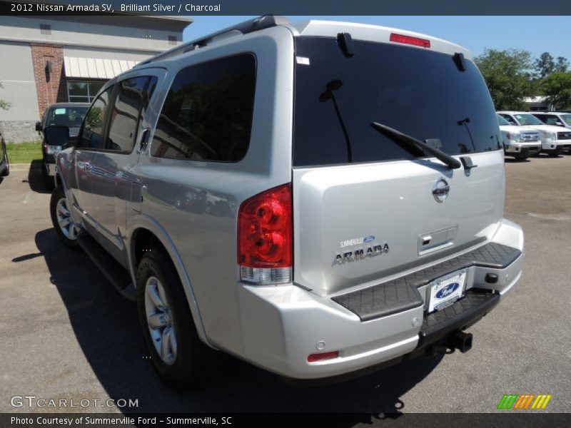 Brilliant Silver / Charcoal 2012 Nissan Armada SV