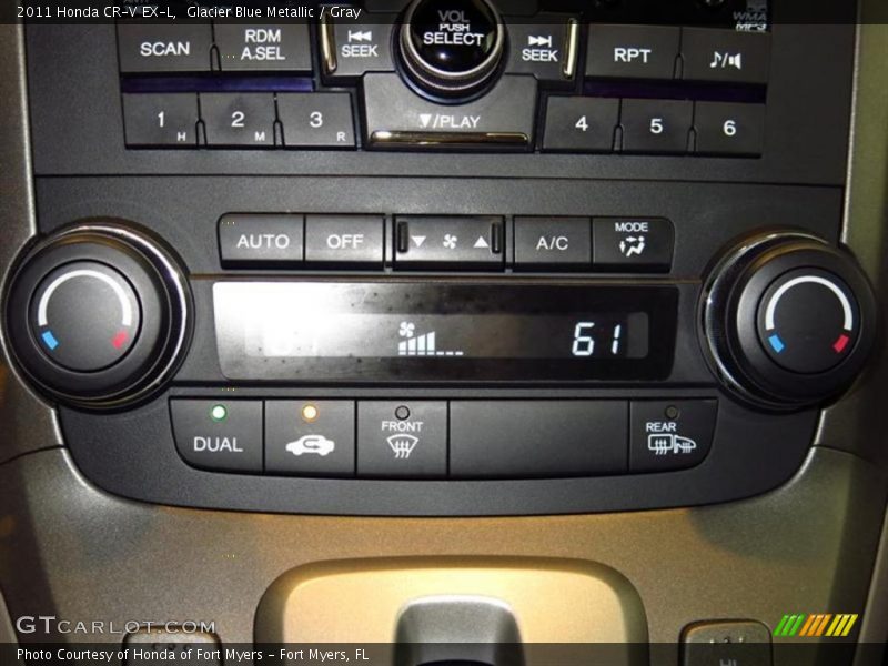 Glacier Blue Metallic / Gray 2011 Honda CR-V EX-L