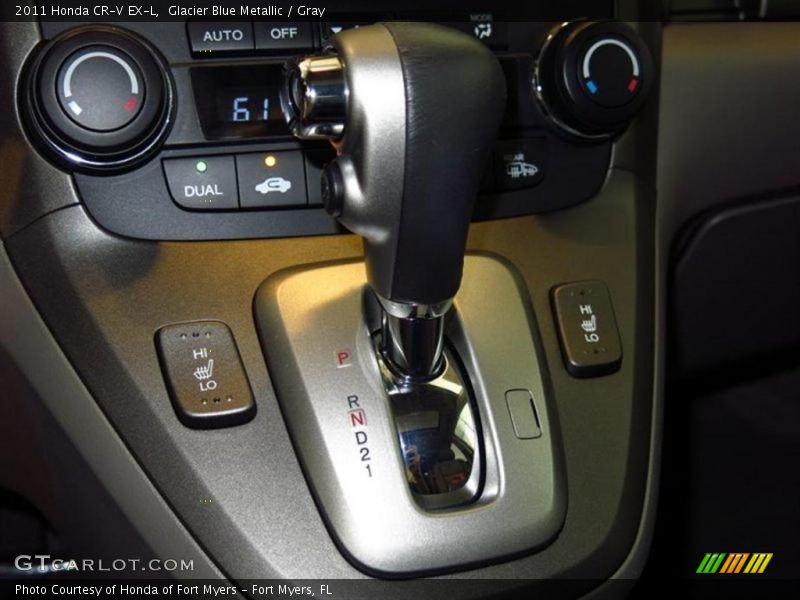 Glacier Blue Metallic / Gray 2011 Honda CR-V EX-L