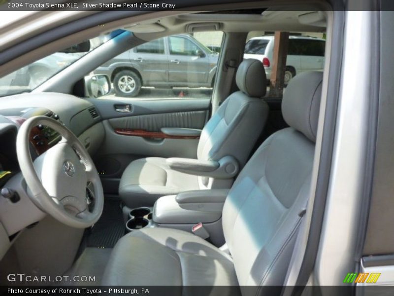 Silver Shadow Pearl / Stone Gray 2004 Toyota Sienna XLE