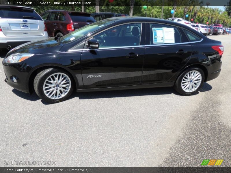 Black / Charcoal Black 2012 Ford Focus SEL Sedan
