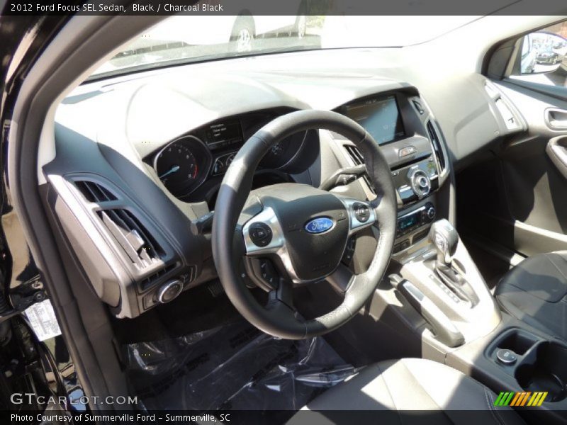 Black / Charcoal Black 2012 Ford Focus SEL Sedan