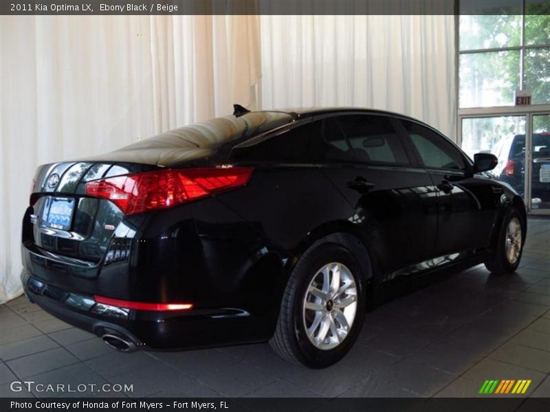 Ebony Black / Beige 2011 Kia Optima LX