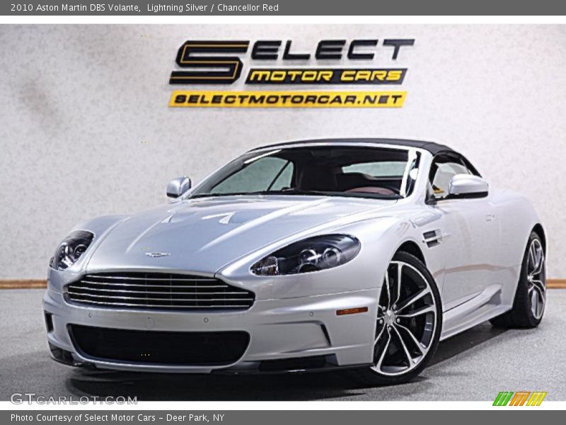 Lightning Silver / Chancellor Red 2010 Aston Martin DBS Volante