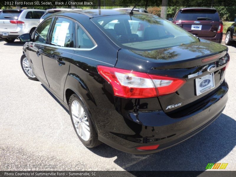Black / Charcoal Black 2012 Ford Focus SEL Sedan