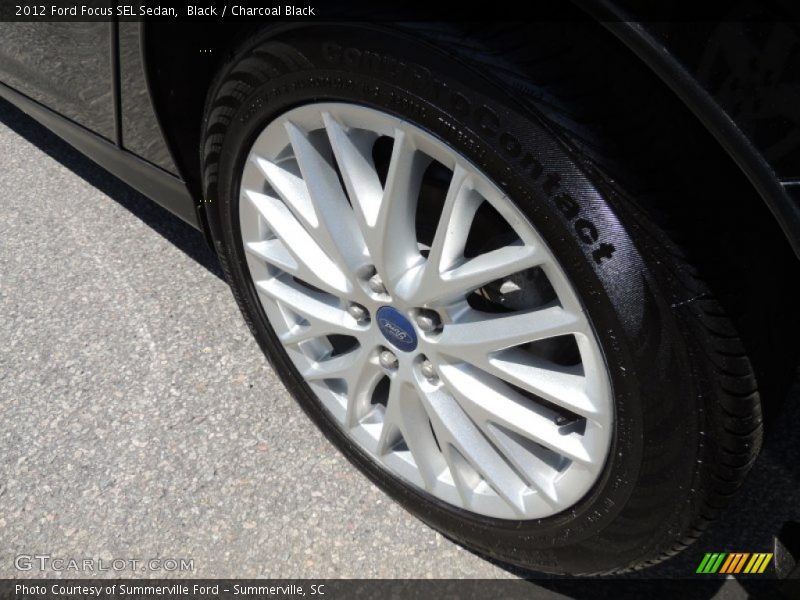 Black / Charcoal Black 2012 Ford Focus SEL Sedan