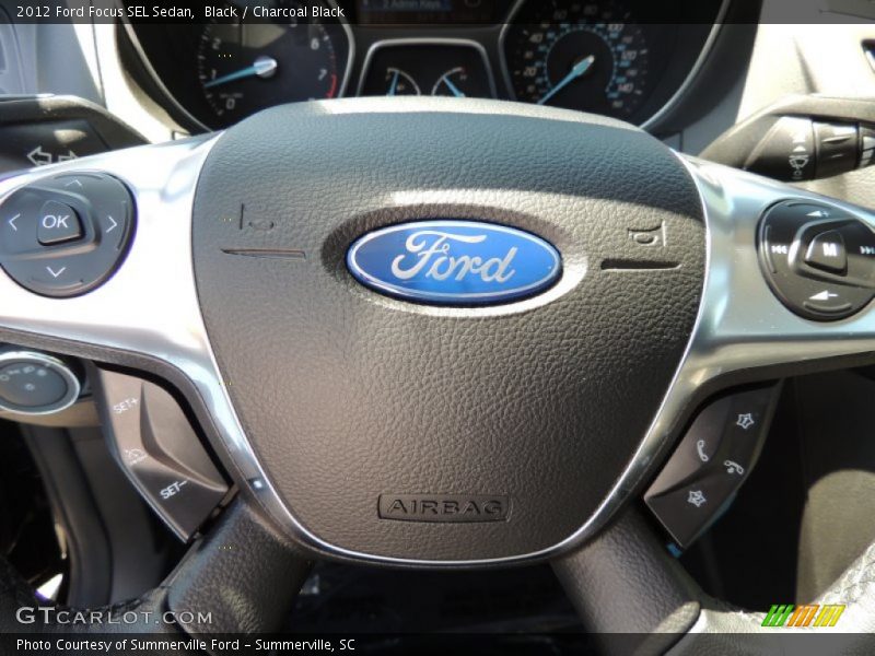 Black / Charcoal Black 2012 Ford Focus SEL Sedan