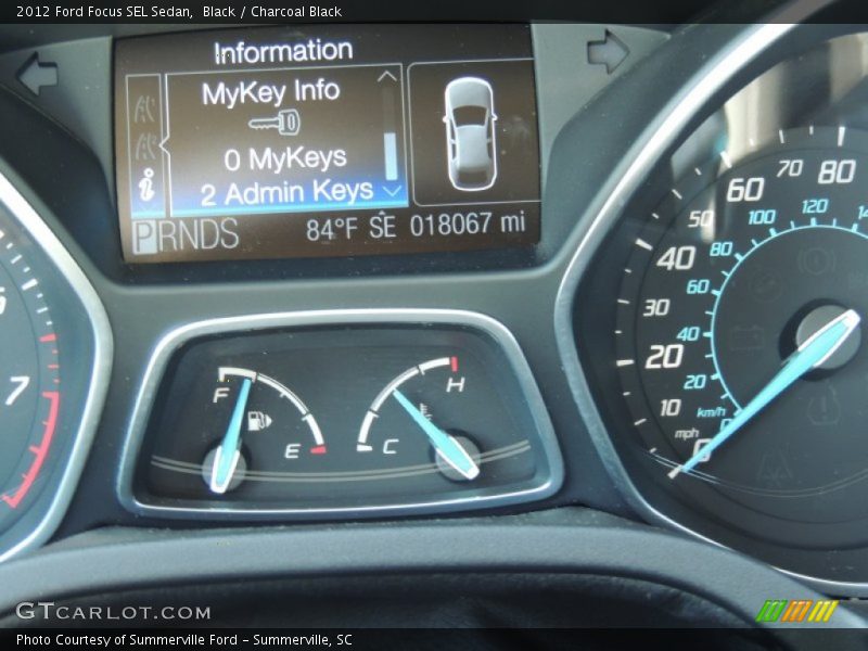 Black / Charcoal Black 2012 Ford Focus SEL Sedan