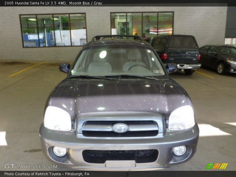 Moonlit Blue / Gray 2005 Hyundai Santa Fe LX 3.5 4WD