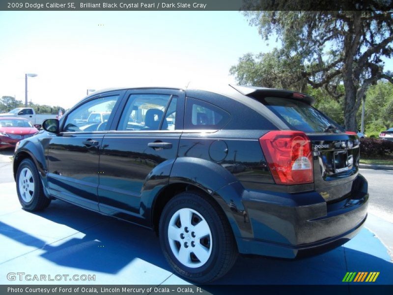 Brilliant Black Crystal Pearl / Dark Slate Gray 2009 Dodge Caliber SE