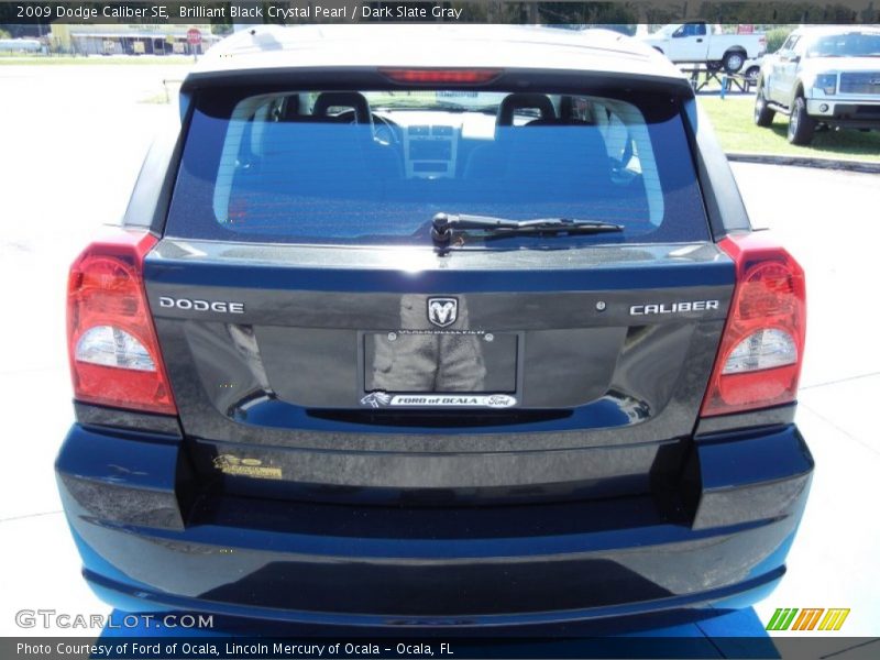Brilliant Black Crystal Pearl / Dark Slate Gray 2009 Dodge Caliber SE