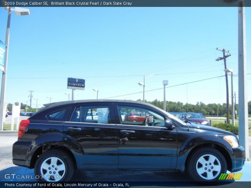 Brilliant Black Crystal Pearl / Dark Slate Gray 2009 Dodge Caliber SE