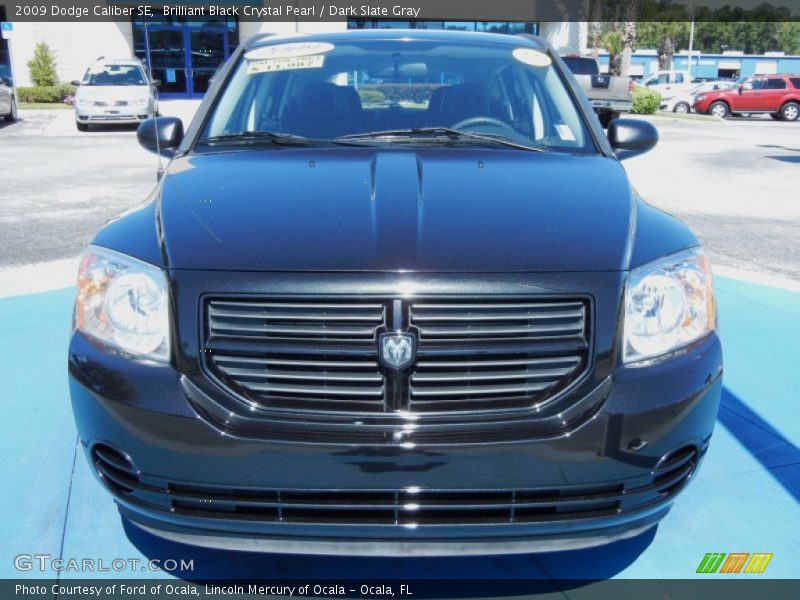 Brilliant Black Crystal Pearl / Dark Slate Gray 2009 Dodge Caliber SE