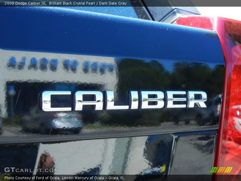 Brilliant Black Crystal Pearl / Dark Slate Gray 2009 Dodge Caliber SE