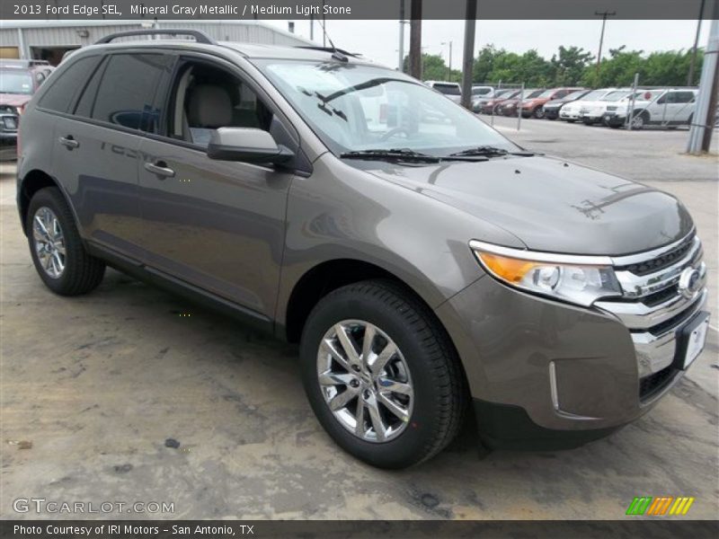 Mineral Gray Metallic / Medium Light Stone 2013 Ford Edge SEL