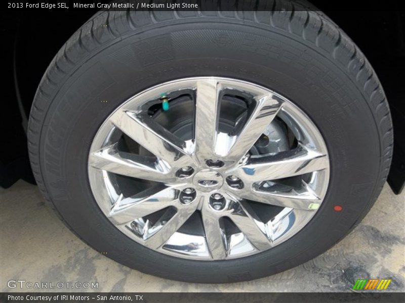 Mineral Gray Metallic / Medium Light Stone 2013 Ford Edge SEL