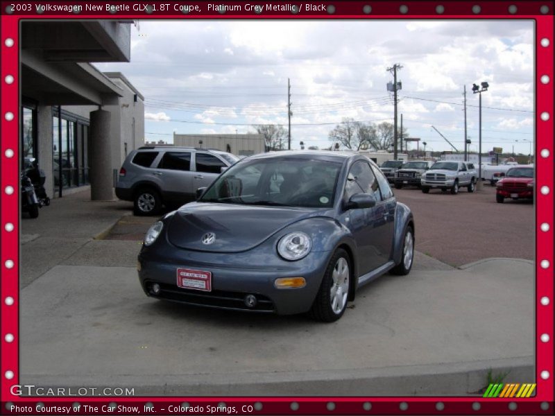 Platinum Grey Metallic / Black 2003 Volkswagen New Beetle GLX 1.8T Coupe