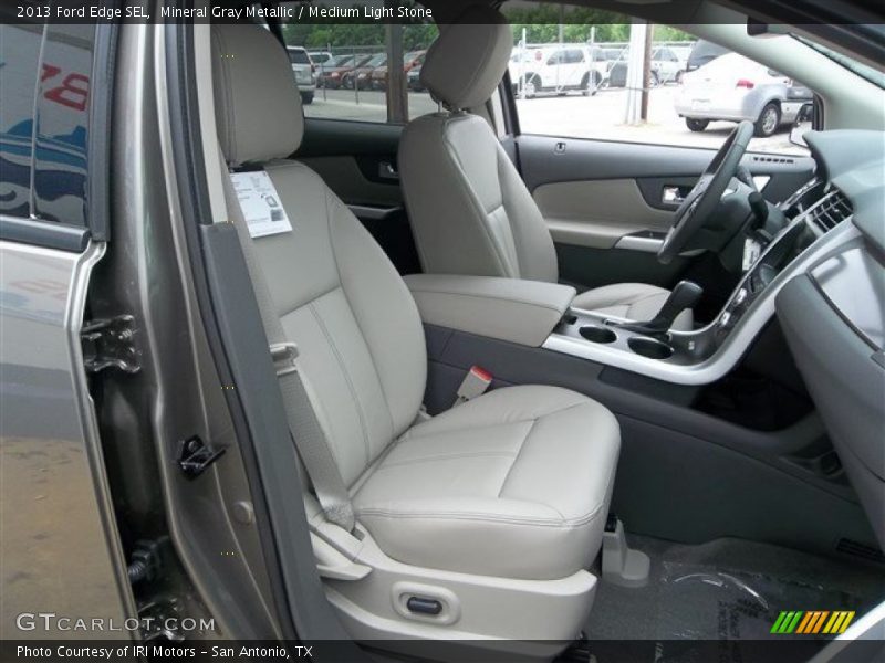 Mineral Gray Metallic / Medium Light Stone 2013 Ford Edge SEL