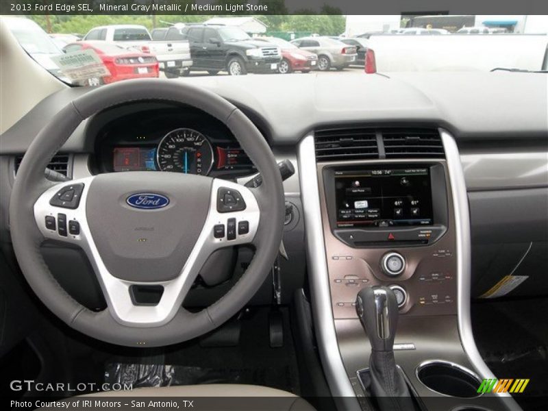 Mineral Gray Metallic / Medium Light Stone 2013 Ford Edge SEL