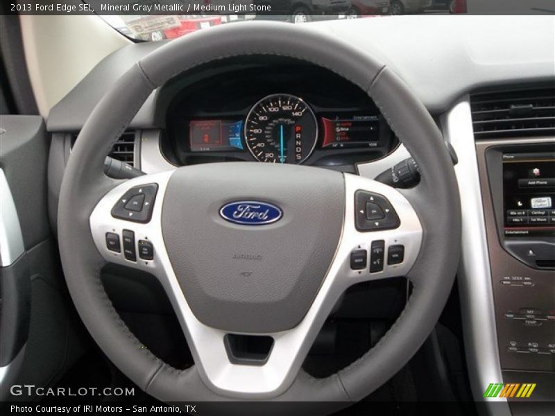 Mineral Gray Metallic / Medium Light Stone 2013 Ford Edge SEL
