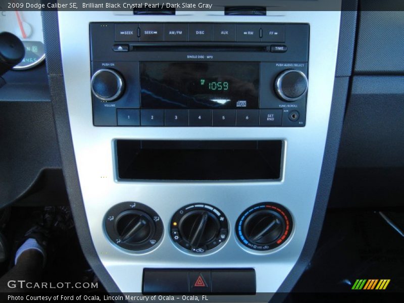 Brilliant Black Crystal Pearl / Dark Slate Gray 2009 Dodge Caliber SE