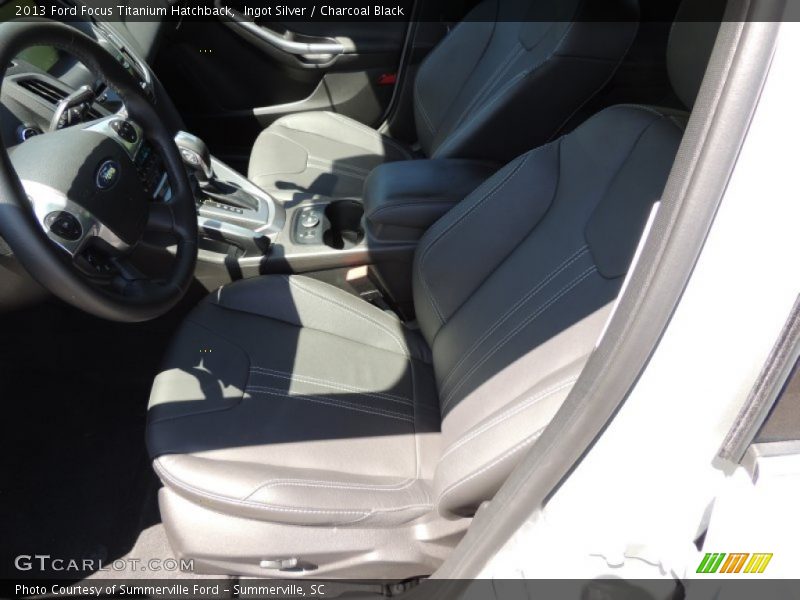 Ingot Silver / Charcoal Black 2013 Ford Focus Titanium Hatchback