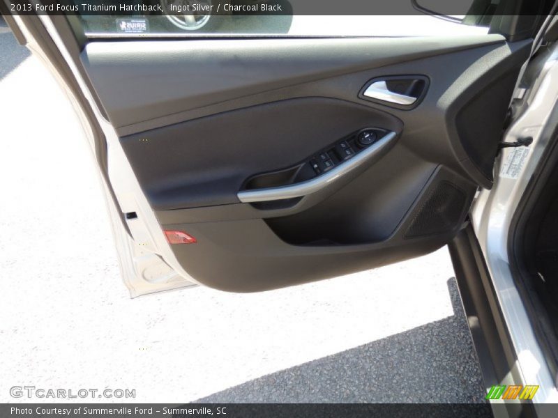 Ingot Silver / Charcoal Black 2013 Ford Focus Titanium Hatchback