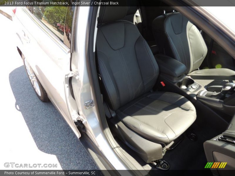 Ingot Silver / Charcoal Black 2013 Ford Focus Titanium Hatchback