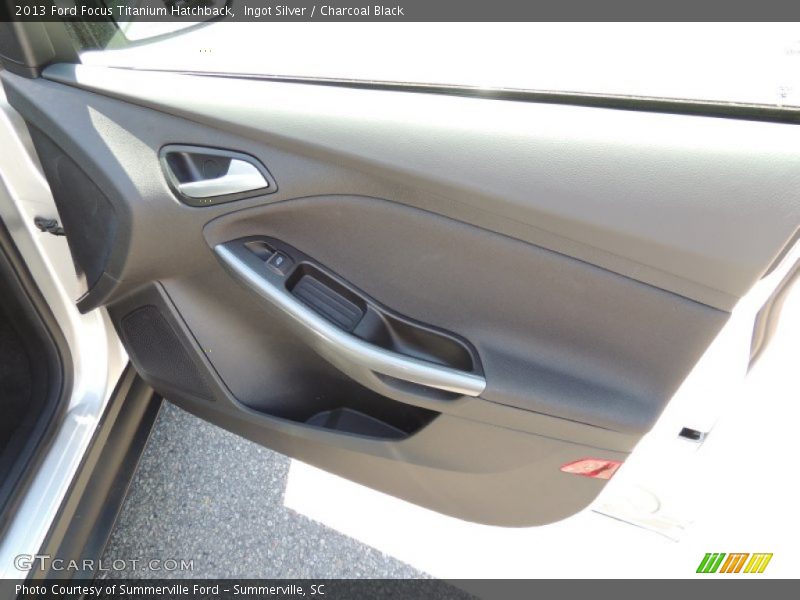 Ingot Silver / Charcoal Black 2013 Ford Focus Titanium Hatchback