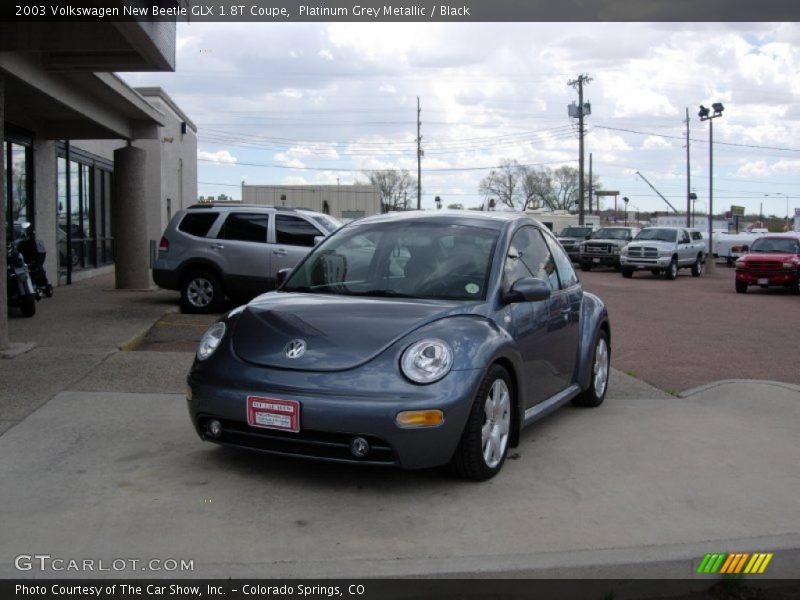 Platinum Grey Metallic / Black 2003 Volkswagen New Beetle GLX 1.8T Coupe