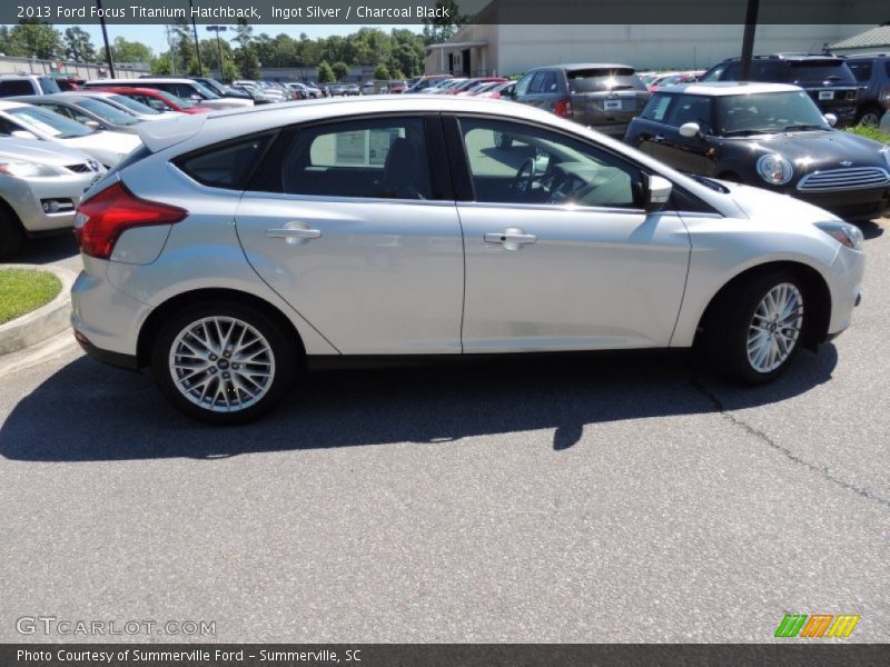 Ingot Silver / Charcoal Black 2013 Ford Focus Titanium Hatchback