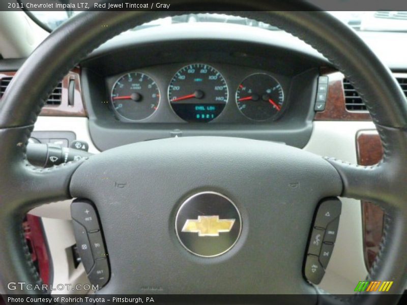 Red Jewel Tintcoat / Gray 2011 Chevrolet Impala LTZ
