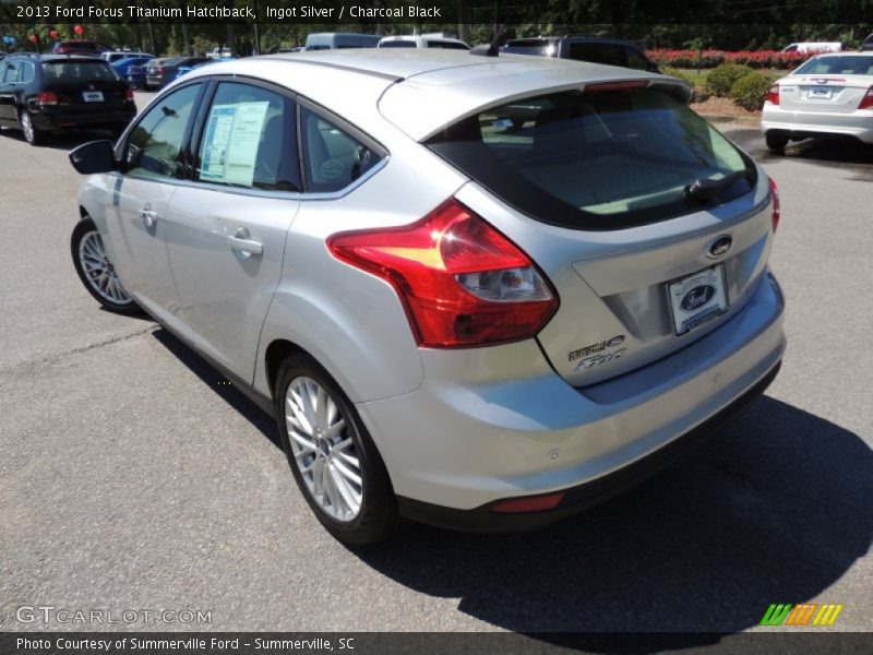 Ingot Silver / Charcoal Black 2013 Ford Focus Titanium Hatchback