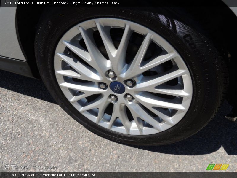 Ingot Silver / Charcoal Black 2013 Ford Focus Titanium Hatchback