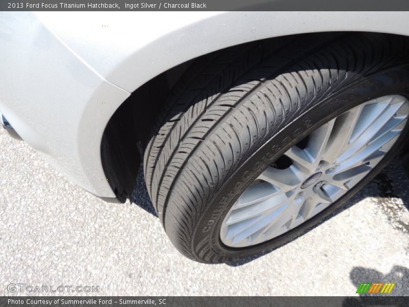 Ingot Silver / Charcoal Black 2013 Ford Focus Titanium Hatchback