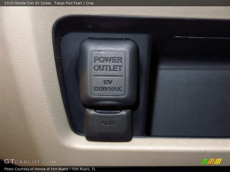 Tango Red Pearl / Gray 2010 Honda Civic EX Sedan