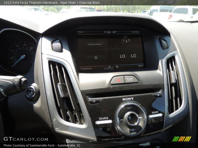Ingot Silver / Charcoal Black 2013 Ford Focus Titanium Hatchback