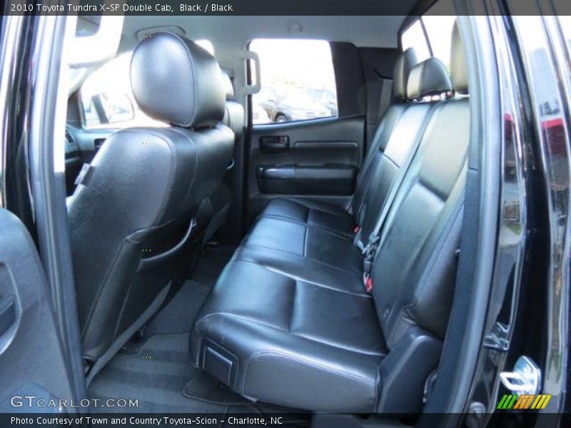 Rear Seat of 2010 Tundra X-SP Double Cab