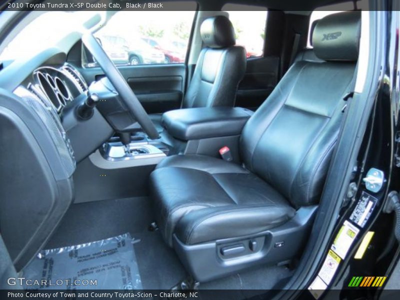 Front Seat of 2010 Tundra X-SP Double Cab