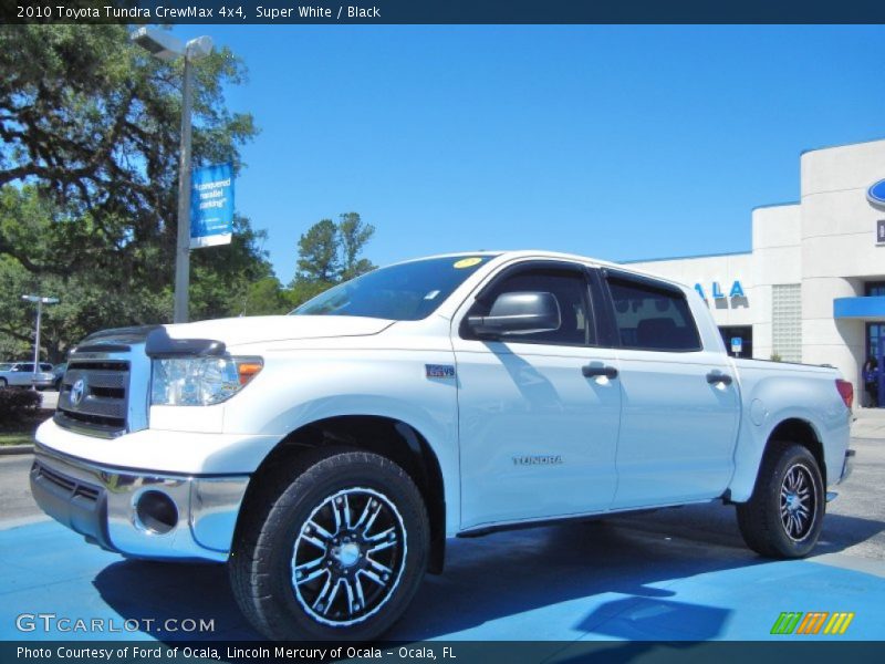 Super White / Black 2010 Toyota Tundra CrewMax 4x4